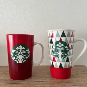 Set of 2 Starbucks Holiday Mugs